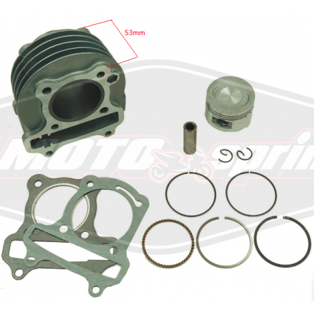 motorolerio grupė cilindras 50mm GY6 100cc 90cc 