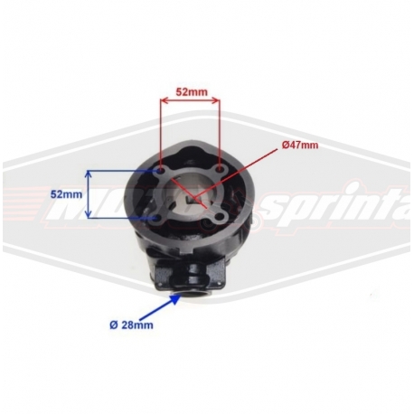 Variklio grupė cilindras stūmoklis 70cc Minarelli AM6 Yamaha Aprilia Peugeot CPI Rieju 50