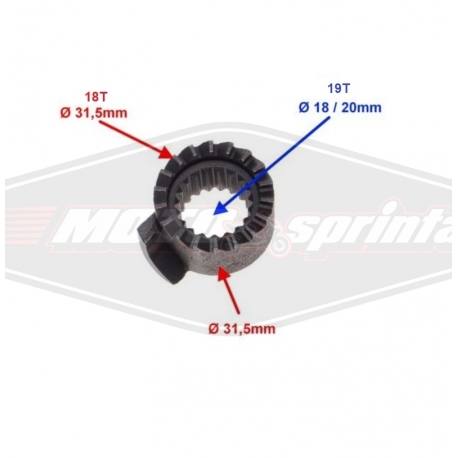 Kojinio užvedimo krumpliaratis minarelli AM6 variklio Yamaha tzr Aprilia RS