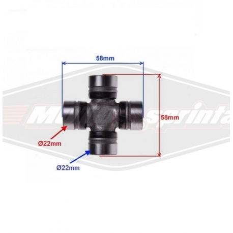 kinų keturračio ATV kryžmė 22x58mm.