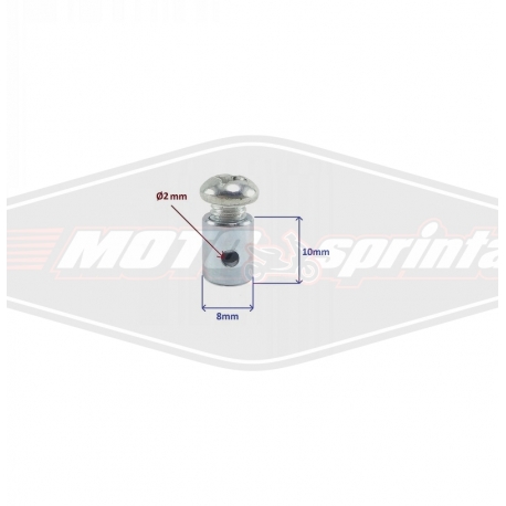 motociklo Lyno troso antgalis 10x8mm užveržiamas galas