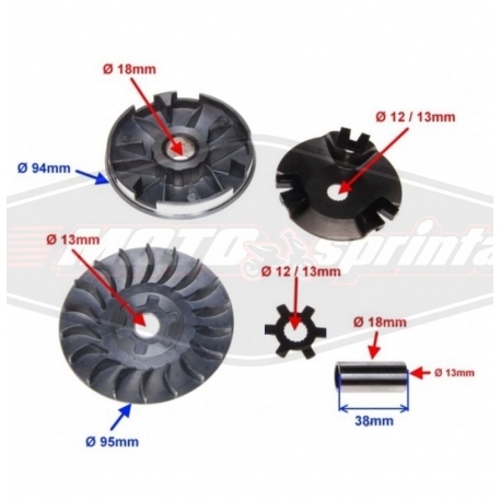 Motorolerio variatorius 2T, Minarelli, komplektas yamaha aprilia