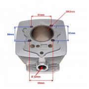 Motociklo ATV keturračio variklio cilindras grupė 200cc 63mm. 2