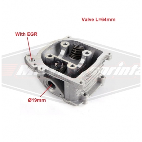 Motorolerio variklio galvutė GY6, 70 80 cc EGR. Kinų 