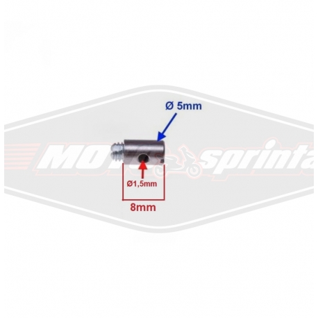 Motociklo troso lyno galas 5x8mm užveržiamas