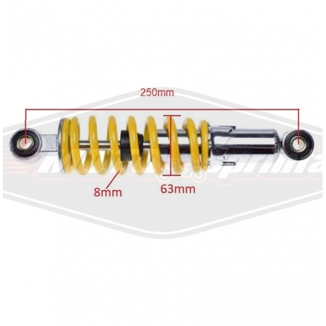 Amortizatorius ATV 110 keturračio galinis, motorolerio 250mm