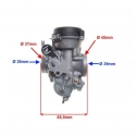 Motociklo karbiuratorius 4T, 125cc. Mechaninis membraninis