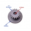 Motorolerio starterio tarpinis krumpliaratis dantratis GY6 125 150cc