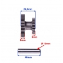 Motorolerio starterio tarpinis krumpliaratis dantratis GY6 125 150cc