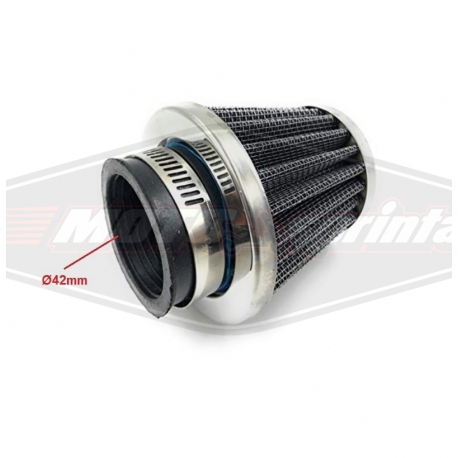 motociklo motorolerio atv keturračio oro filtras 42mm universalus