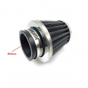 motociklo motorolerio atv keturračio oro filtras 42mm universalus