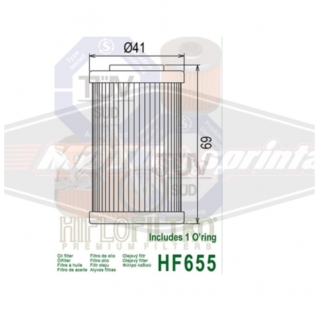 Tepalo filtras HIFLO HF655 ktm Husqvarna Husaberg