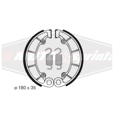 Būdninės stabdžių trinkelės 180x35mm motociklo keturračio Honda