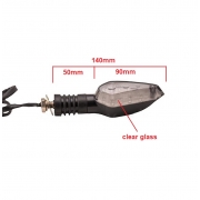 Motociklo posūkiai universalūs LED. 140mm. 2