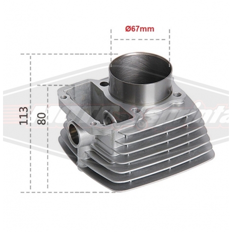 Motociklo keturračio ATV variklio grupė 250cc, 67mm. Cilindras, stūmoklis
