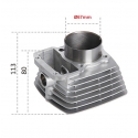 Motociklo keturračio ATV variklio grupė 250cc, 67mm. Cilindras, stūmoklis