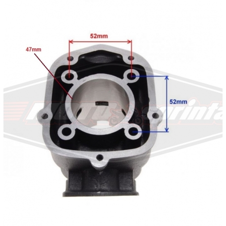 Mopedo cilindras variklio grupė 2T, 70cc, Aprilia Derbi Senda