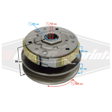 Motorolerio sankaba komplektas 2T 49 50