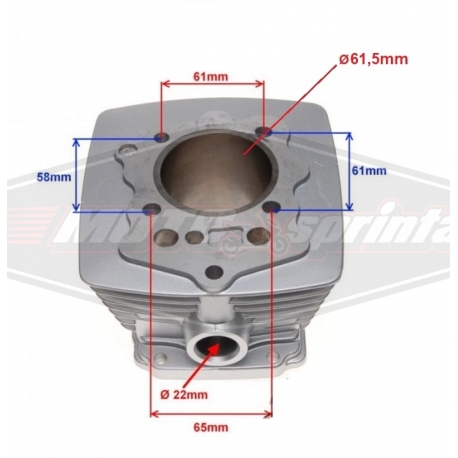 Motociklo variklio grupė cilindras stūmoklis 150cc, 62mm. CG150 162FMI