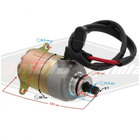Motorolerio starteris 4T GY6 125 150cc  ATV