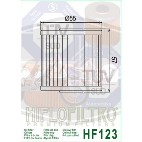 Tepalo filtras Hiflo HF123