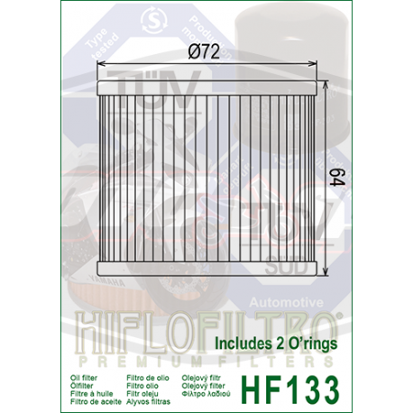 Tepalo filtras Hiflo HF133