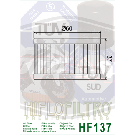 Tepalo filtras Hiflo HF137