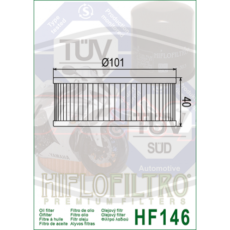 Tepalo filtras Hiflo HF146