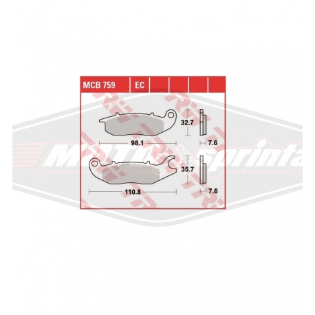 Stabdžių trinkelės Honda CBR125R