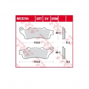 Moto ciklo stabdžių trinkelės TRW, MCB704 2