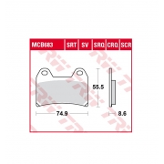 Stabdžių kaladėlės motociklo Aprilia, Benelli, BMW, Cagiva, Ducati, Husqvarna, KTM, Suzuki, Yamaha., MCB683 2