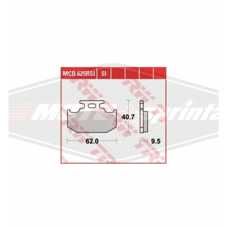 Stabdžių kaladėlės motociklo Kawasaki, Suzuki, Yamaha. TRW, MCB625SI