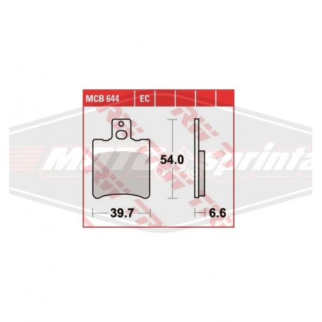 Stabdžių kaladėlės motociklo  Aprilia, Atara, MBK, PGO, Sachs, Yamaha., MCB644