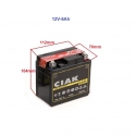 Akumuliatorius motociklo motorolerio keturračio 12V 6Ah YTZ7S CSTZ7S TTZ7S ETZ7S