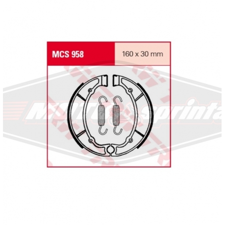 Būgninės stabdžių kaladėlės motociklo MBK, Sinnis, Yamaha. TRW, MCS958