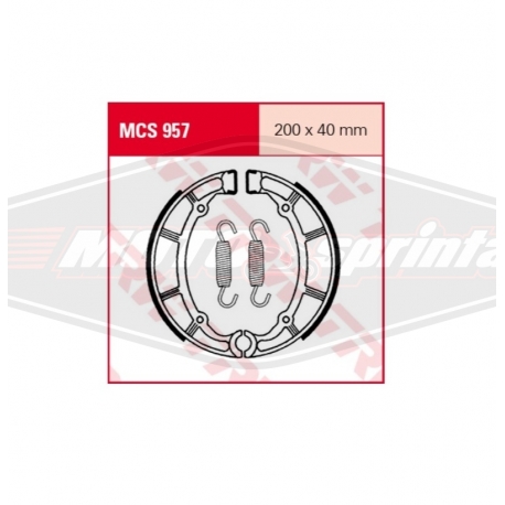 Būgninės stabdžių kaladėlės motociklo Yamaha.TRW, MCS957