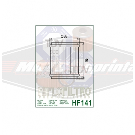 Motociklo tepalo filtras Hiflo HF141