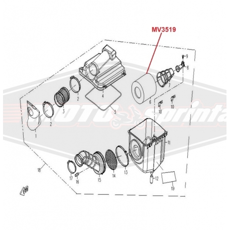 Oro filtras CFMOTO 500
