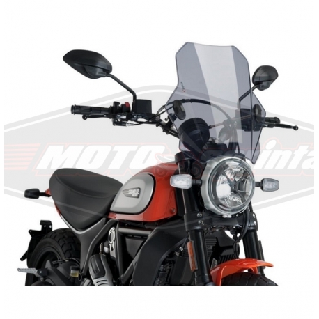 PUIG 8088H motociklo stiklas nuo vėjo universalus, tamsintas.