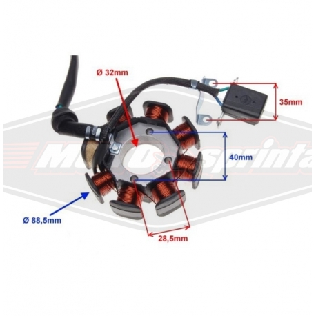 Apvijos keturračio motociklo ATV 200cc 