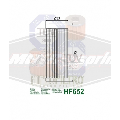 Tepalo filtras Hiflo HF652